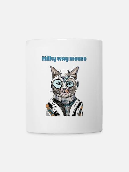 Milchstraßen-Maus - Tasse - Weiß