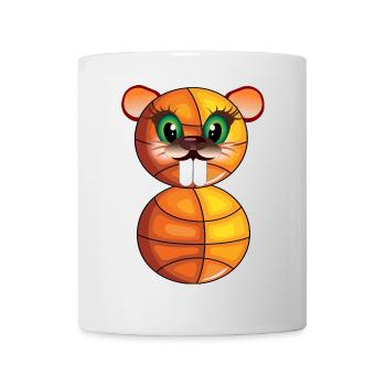 8e anniversaire - Basketball Beaver - EIGHT - Mug blanc - blanc - Devant