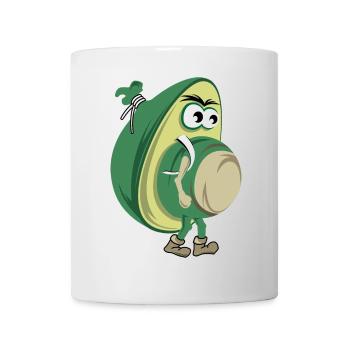 funny avocado hiking nature forest icon icon - Mug - white - Front