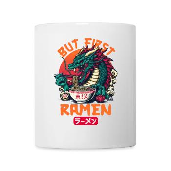Soupe de nouilles japonaises Ramen Dragon - Mug blanc - blanc - Devant