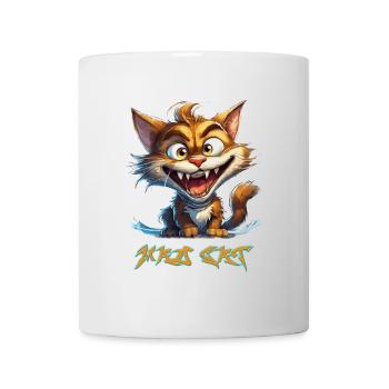 Mad Cat - Chat Fou - Cartoon - Mug blanc - blanc - Devant