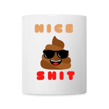 nice shit - Tasse - Weiß - Vorne