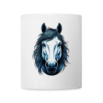 Cheval - Mug blanc - blanc - Devant
