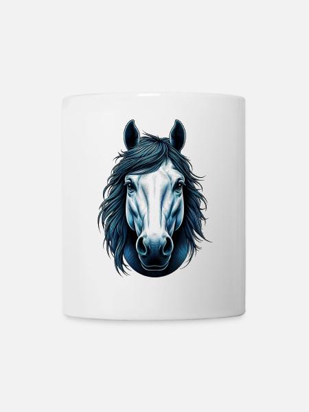 Pferd - Tasse - Weiß