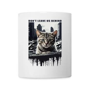 Doux chats, ne nous quittez pas ! - Mug blanc - blanc - Devant