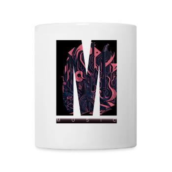 music M - Tasse - Weiß - Vorne