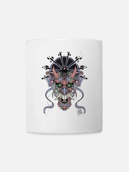Dämonen Fratze - Tasse - Weiß