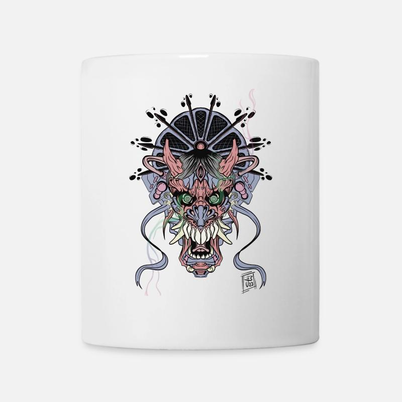 Dämonen Fratze - Tasse - Weiß