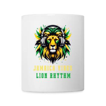 Jamaica lion reggae design - Mug - white - Front