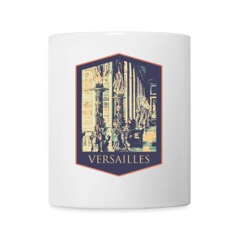 Intérieur majestueux, Château de Versailles - Mug blanc - blanc - Devant