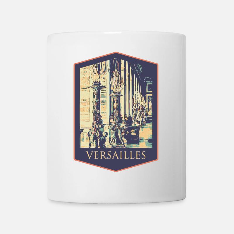 Intérieur majestueux, Château de Versailles - Mug blanc - blanc