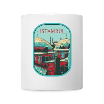 Majestät von Istanbul: Erhabene Moschee - Tasse - Weiß - Vorne