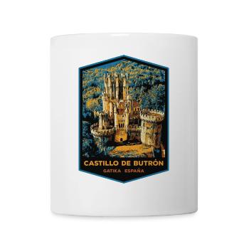 Illustration Château de Butrón, Gatika - Mug blanc - blanc - Devant