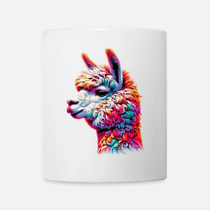 Alpaka - Tasse - Weiß