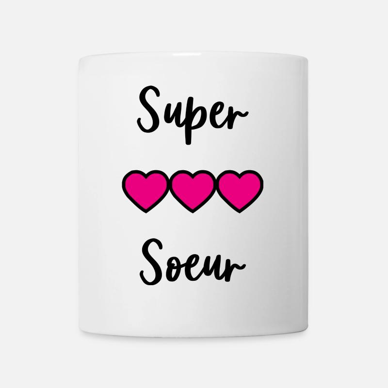 SUPER SOEUR - Mug blanc - blanc