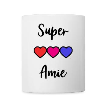 SUPER AMIE - Mug blanc - blanc - Devant