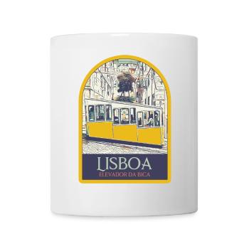 Illustration Bica funicular, Lisbon - Mug - white - Front