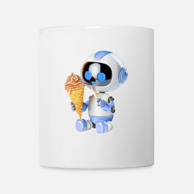 Robot Ice Cream - Mug - white