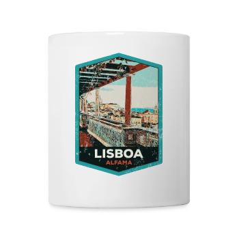 Illustration Alfama, Lissabon - Tasse - Weiß - Vorne