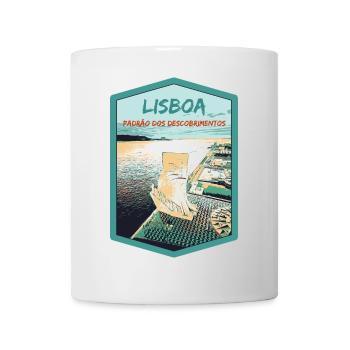Denkmal für die Entdeckungen, Belém, Lissabon - Tasse - Weiß - Vorne
