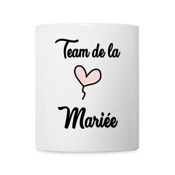 HOCHZEIT. HERZ. PAAR. ICH HABE GERADE GEHEIRATET. Junggesellinnenabschied. HEILIGER V - Tasse - Weiß - Vorne