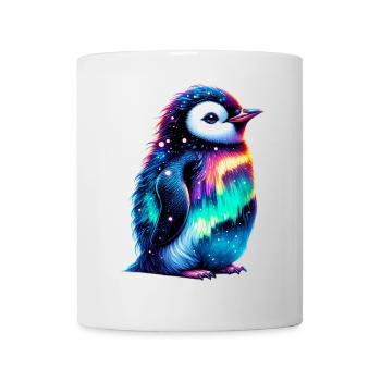 Manchot aurore boréale - Mug blanc - blanc - Devant