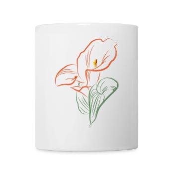 CALLA AutmnOrange - Mug blanc - blanc - Devant