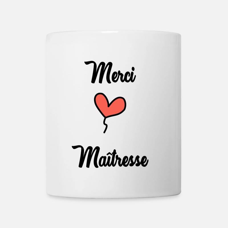 MAÎTRESSE. MERCI. MERCI MAÎTRESSE - Mug blanc - blanc
