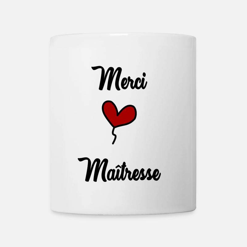 MERCI. MAÎTRESSE. MERCI MAÎTRESSE. MAITRESSE - Mug blanc - blanc