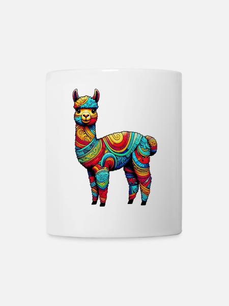 Alpaka - Tasse - Weiß