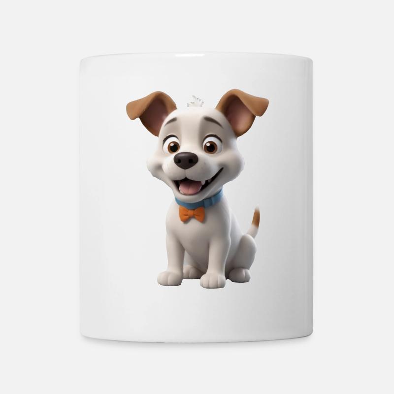 Dear puppy with bow tie - Mug - white