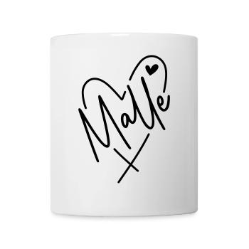 Malle Herz - Tasse - Weiß - Vorne
