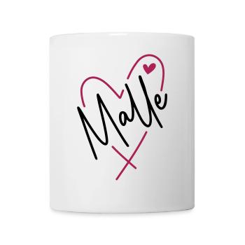 Malle Herz - Tasse - Weiß - Vorne