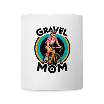 Gravel Mom Bicycle Adventure Design - Mug - white - Front