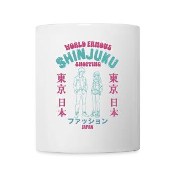 Quartier commerçant de Shinjuku de renommée mondiale - Mug blanc - blanc - Devant