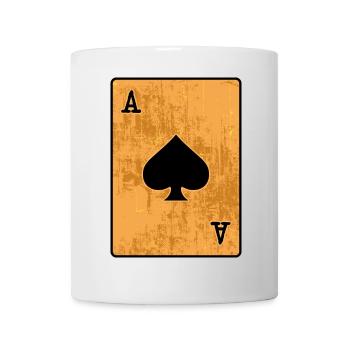 Poker Casino Jeu de cartes Jeux d’argent - Mug blanc - blanc - Devant