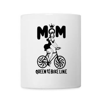Queen of the Bicycle Illustration - Mug - white - Front