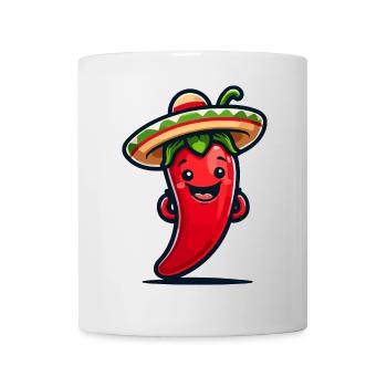 Peppy Pepper : la star du sombrero épicé - Mug blanc - blanc - Devant