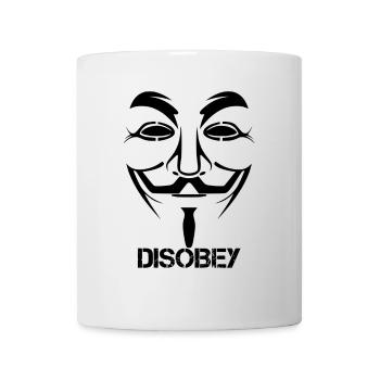 Disobey Anonymous - Tasse - Weiß - Vorne