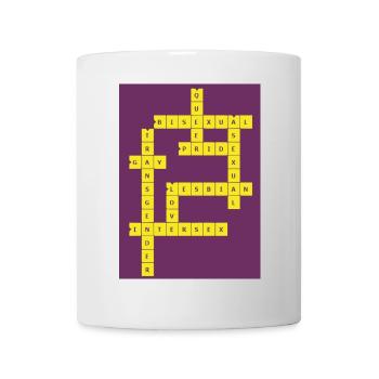 Mots croisés Divers - Mug blanc - blanc - Devant