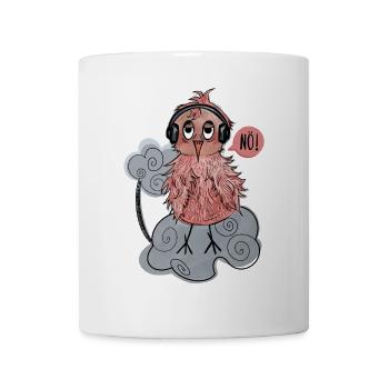Nö Vogel - Tasse - Weiß - Vorne