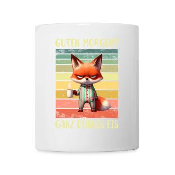 Fuchs Morgenmuffel - Tasse - Weiß - Vorne