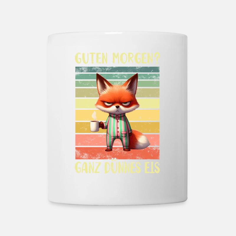 Fuchs Morgenmuffel - Tasse - Weiß