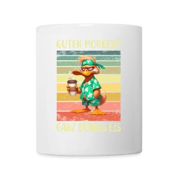 Ente Morgenmuffel - Tasse - Weiß - Vorne
