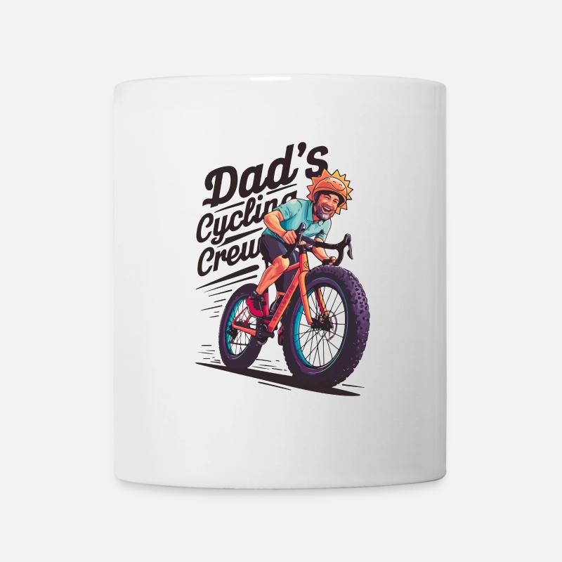 Papas Radsport-Crew Abenteuer-Design - Tasse - Weiß