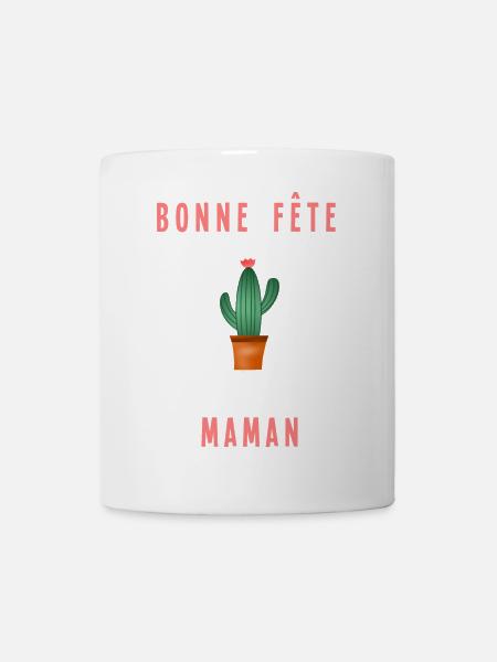 BONNE FÊTE. BONNE FÊTE MAMAN. MAMAN. FÊTE - Mug blanc - blanc