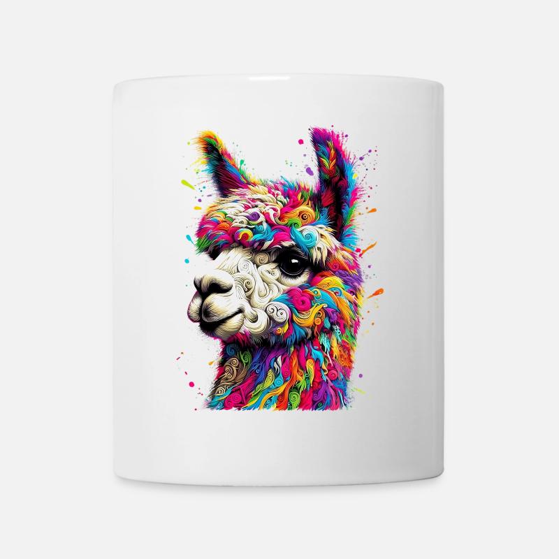 Alpaka - Tasse - Weiß