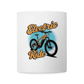 Conception d’aventure en vélo électrique - Mug blanc - blanc - Devant