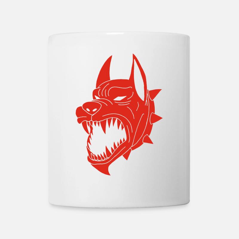 Chien rouge des enfers - Mug blanc - blanc