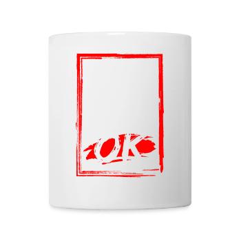 Bestätigendes Muster mit energischem Stil - Tasse - Weiß - Vorne
